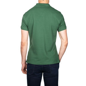 Polo de hombre con estampado de logotipo personalizado, camiseta de poliéster/algodón de gran tamaño, Polo de gran tamaño en blanco con cuello redondo y patrón sólido - Product Image 3