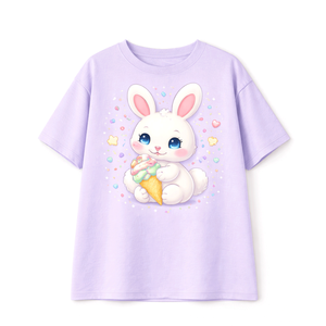 T-shirts pour enfants 100% coton à manches courtes, doux, respirant, décontracté, haut d'été pour garçons et filles, 100% confortable, durable, tee-shirt de tous les jours - Product Image 1