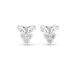 Pendientes de Diamante de Laboratorio en Forma de Corazón de 0.3 CT para Mujer, Claridad VVS-VS EF, Oro de 18KT, 14KT, 10KT y Plata 925, Oro Rosa, Amarillo - Product Image 1