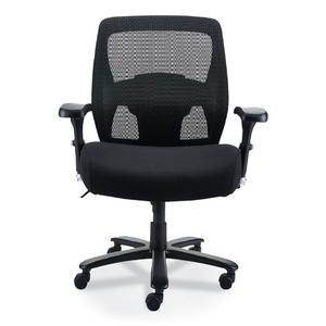 Silla de gerente grande y alta Alera ALEFN44B14 de la serie Faseny, ergonómica, de 17,48 a 21,73 pulgadas. Soportes para la altura del asiento con capacidad para hasta 400 libras, color negro - Product Image 1