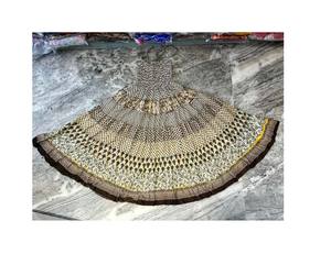 Free Size Vintage Bohemian Silk <b>Maxi</b> Dress Long Wrap Style Patchwork <b>Print</b> Breathable Recycled Indian Festival <b>Skirt</b> Decorations - Product Image 1