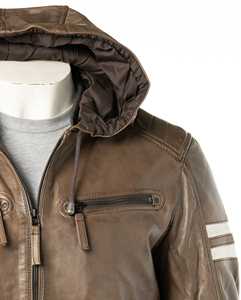Chaqueta de Invierno para Hombre de Diseño Superior, 100% Cuero Genuino de Alta Calidad, Cuello Alto, Manga Larga, Impermeable, Resistente al Viento, Transpirable, Personalizable - Product Image 3