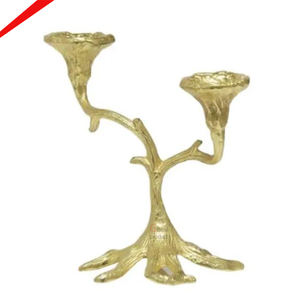 Nouvelle arrivée argent fini métal acier inoxydable angle look bougeoir pour hôtel restaurant et bar - Product Image 5