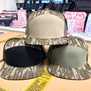OEM ODM Casquettes snapback structurées à 7 panneaux de haute qualité Logo brodé personnalisé Chapeau de camouflage Casquettes de camionneur en maille de chasse Camo Casquettes - Product Image 3