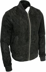 Blouson aviateur en daim pour homme - Product Image 2