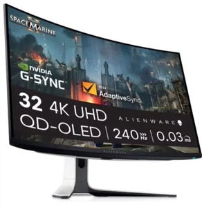 NOUVEAU ARRIVÉ pour AW3225QF 32 Inch 4K UHD (3840x2160) 1700R Curved Gaming Monitor, 240Hz, QD OLED, 0.03ms, 3 Ans de Garantie - Product Image 1