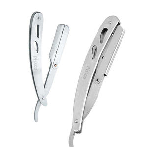 Navaja de peluquero para cortar y entresacar el cabello, soporte para cuchillos de salón de belleza, navaja plegable para afeitar la barba, navaja de borde recto para barbero - Product Image 2