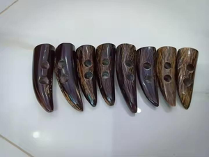 Authentiques boutons et attaches en corne de buffle naturelle faits à la main, polis, artisanat ZEHRA INDUSTRIES HR-432, cadeau d'affaires imperméable - Product Image 3