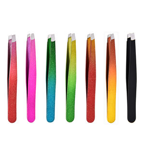 Meilleure fabrication de pince à sourcils inclinée pour la plumaison du filetage pince à épiler avec poignée confortable pince à sourcils - Product Image 5