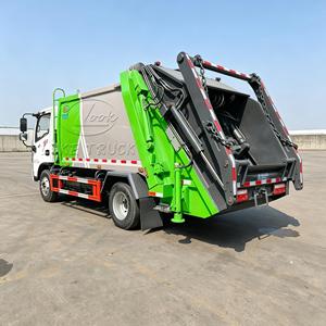 Camion compacteur de déchets mini Dongfeng Duolika neuf, directement d'usine, équipé d'un bras pivotant et d'un compactage hydraulique des bacs. - Product Image 5