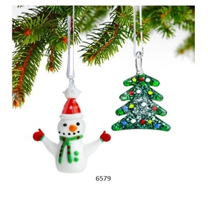 Casarse Navidad Santa Diseño Adornos colgantes de vidrio Decorativos para X Mas Tree Navidad Año Nuevo Adornos decorativos - Product Image 1