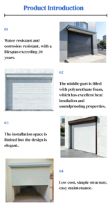 Porte à enroulement en alliage d'aluminium, <span class=keywords><strong>prix</strong></span> de gros, automatique, sécurité, protection, pour lavage de voitures, garage, devanture de magasin - Product Image 4