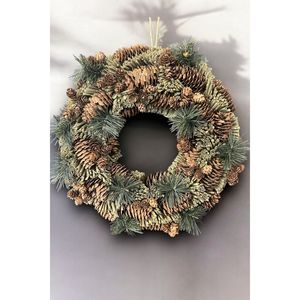 Adorno para puerta de 37cm y corona en bosque de pinos Tema Recubrimiento y pintura Categoría de producto - Product Image 2