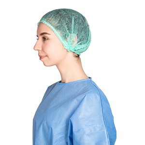 10G Màu Xanh Duy Nhất Sử Dụng Dust-Free PP Không Dệt Dải Bảo Vệ Đôi Đàn Hồi <span class=keywords><strong>Mob</strong></span> Dùng Một Lần Clip <span class=keywords><strong>Cap</strong></span> - Product Image 6