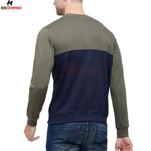 Sudadera de manga larga para hombre con servicio OEM con diseño de cuello redondo Logotipo personalizado impreso en diferentes colores Nuevo último estilo - Product Image 3