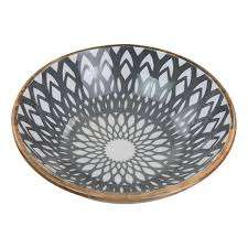 ชามเสิร์ฟอาหารไม้ทรงกลมพิมพ์ลายวินเทจชามสลัดและข้าวสำหรับตกแต่งบ้านงานปาร์ตี้เครื่องครัวการใช้งาน - Product Image 5