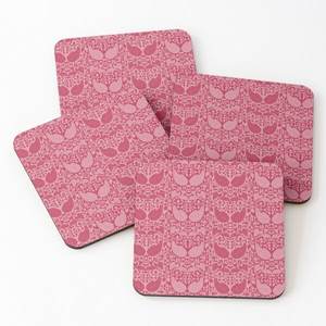 Light pink Color <b>Wood</b> coaster Printed Tea Serving Coasters 4 Pieces Set Home and Kitchen Hot Selling <b>Placemats</b> Epoxy - Product Image 1