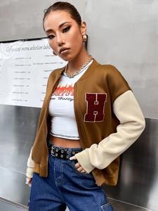 Chaqueta Varsity Ligera para Mujer, Talla Grande, Nueva Colección 2026, OEM, Tejido Transpirable, Estilo Casual - Product Image 2