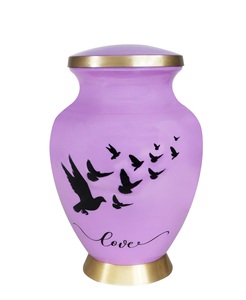 Urnas de cremación moradas para cenizas humanas Urna decorativa para adultos femeninos y masculinos para cenizas para hombres Urnas funerarias para mujeres Tamaño personalizado - Product Image 1