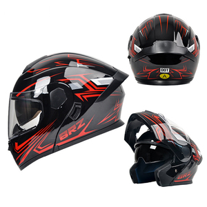 Casque modulaire anti-choc de haute qualité avec logo, double visière, toutes saisons, en ABS, pour le cyclisme et la moto, du fabricant, casques ouverts - Product Image 2