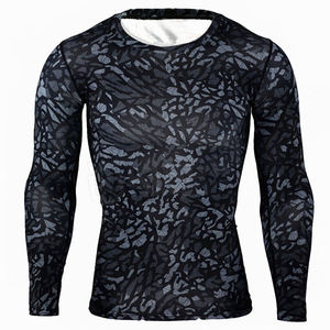 Conception personnalisée hommes manches longues Rash Guard Protection solaire pour les arts martiaux porter des prix très bon marché - Product Image 6