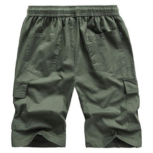 Short cargo vintage 100% coton pour hommes et femmes, respectueux de l'environnement, taille élastique, coupe décontractée, couleurs personnalisées - Product Image 2