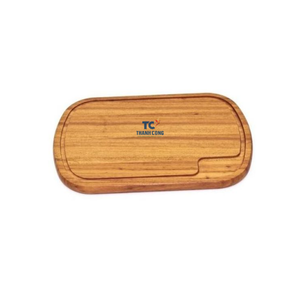 Tabla de charcutería personalizada pequeña y rectangular redonda para restaurante, tabla de queso de fruta exótica, tabla de cortar de teca - Product Image 5