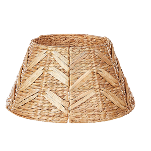 ปลอกคอต้นคริสต์มาสทำด้วยมือรูปทรงกลมผักตบชวาหวายสำหรับต้นคริสต์มาส - Product Image 1