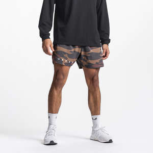 Shorts de sport décontractés pour hommes 100% coton respirant à taille élastique double couche pour fitness, course et entraînement – Vente en gros - Product Image 5