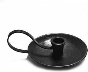 Portavelas de hierro con patrón de desplazamiento único con brazos hechos a mano para una hermosa iluminación romántica en interiores vintage - Product Image 4