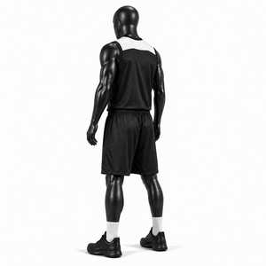 Uniforme de Baloncesto Personalizado para Hombre, Negro, Transpirable, de Malla, Sublimado, Pantalones Cortos Deportivos para Equipo, Ropa de Entrenamiento al Por Mayor OEM - Product Image 4