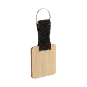 Porte-clés en bambou promotionnel - Écologique, durable et élégant - Product Image 3