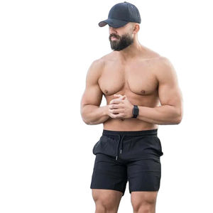 Pantalones Cortos Casuales de Primera Calidad para Hombre, Transpirables, Sólidos, 100% Algodón, de Secado Rápido, con Cierre de Cordón, ROMAN - Product Image 1