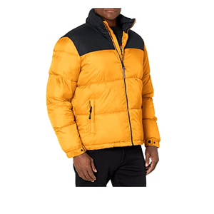 แจ็กเก็ตขนเป็ดมีฮู้ดสำหรับผู้ชาย, แจ็กเก็ตลำลองมีเชือกรูดปรับได้ดีไซน์ทรงพอดีตัว - Product Image 1