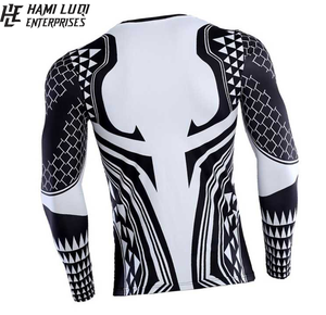 2025เสื้อแรชการ์ดแบบเต็มแขนเสื้อป้องกันผดผื่นพิมพ์ซับลิเมชันสินค้าคุณภาพสูง - Product Image 5
