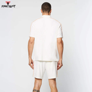 Polo de entrenamiento de manga corta hecho profesional, camiseta Polo, nuevo diseño, polos para hombre, polos de la mejor calidad para hombre - Product Image 3