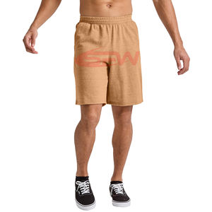 Pantalones cortos de gimnasio con cintura elástica para hombre, tela de secado rápido con cordón ajustable y forro de malla, cómodos, informales para todo el día - Product Image 1