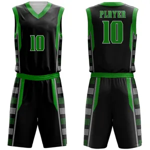 高品质面料定制篮球服/设计您自己的颜色和尺寸可用篮球服