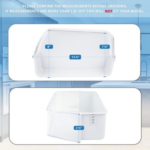 ตะกร้าชั้นวางของด้านขวาของตู้เย็นซัมซุง รุ่น DA97-12650A อะไหล่พลาสติกที่ใช้ร่วมกันได้กับรุ่น DA63-07104A DA63-06963A - Product Image 3