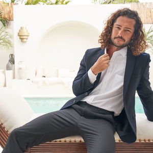 Pantalones Formales Clásicos de Corte Recto para Hombre BEAM PAT01 XL 100% Poliéster con Cierre de Cremallera, Cintura Media, Color Sólido, Cómodos, Frente Plano, para Verano - Product Image 2