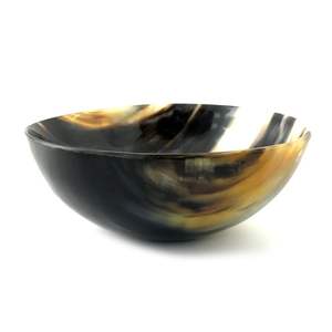 Tazón de Cuerno de Búfalo Auténtico, Hecho a Mano, Color Natural, Ecológico, Técnica Personalizada, Estilo Zen Asiático Profundo, Tazón para Ensalada de Tamaño Personalizado - Product Image 6