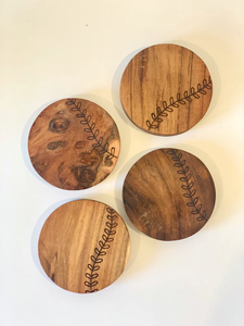 Eco-Friendly Drink <b>Coasters</b> for Home and Office, Set of 4 Wooden Table <b>Coaster</b> Set for Cups, Mugs & Glasses. <b>Heat</b> Resistance. - Product Image 4