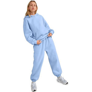 Survêtement élégant pour femmes 2025 | Sweat à capuche personnalisé + pantalon de survêtement | Fournisseur de vêtements de sport parfait pour la salle de sport, le yoga, l'utilisation de Streetwear - Product Image 5