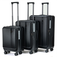 Ensemble de bagages à roulettes rigides 20'' 24'' 28'' avec fermeture éclair anti-explosion et design élégant Finition minimaliste