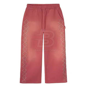 Concevez Votre Propre Logo Rhinestone Pantalon Quick Dry Respirant Rhinestone Trousers Best Selling Mens Pants - Product Image 6