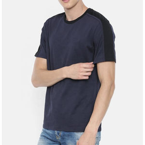 Meilleure qualité personnalisé haute qualité hommes T-Shirt 100% coton 220 grammes Jersey tissu solide motif imprimé Logo en gros - Product Image 2