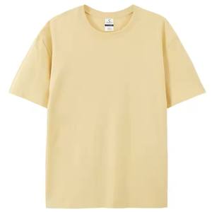 T-shirt pour homme en coton 100% à manches courtes, coupe classique, logo personnalisé, tissu tricoté de haute qualité 220g, séchage rapide, respirant - Product Image 1