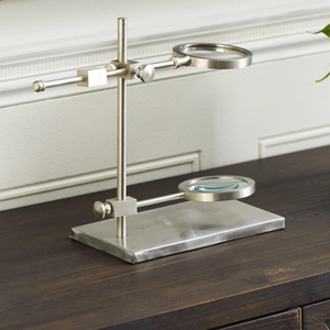 ประติมากรรมบนโต๊ะกระจกขยายสำหรับตกแต่งห้องนั่งเล่นรูปปั้นโลหะอลูมิเนียมนามธรรมทำจากเงิน - Product Image 5