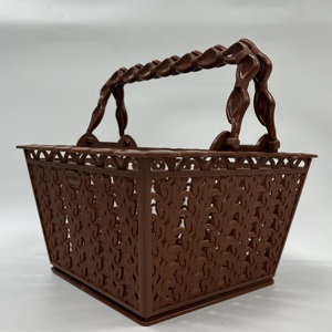 Sophisticated Everyday Storage First Plastic Basket Custom Design Virgin PP Material Virgin PP Decor Plastic Storage <b>Bins</b> Boxes - Product Image 4