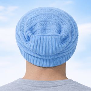 Gorro de Punto Holgado Unisex para Invierno, Gorro Cálido de Acrílico Suave para Hombre y Mujer, Gorro de Invierno con Logotipo Personalizado - Product Image 4